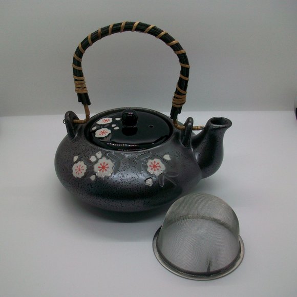 Nikko Ceramic Teapot Cherry Blossoms NK 23001 New in. Box - Picture 3 of 8